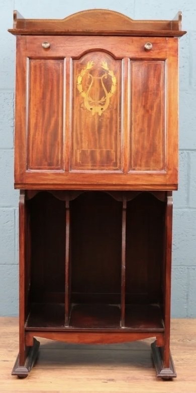 Image 1 of Antieke Mahonie muziekbladkast