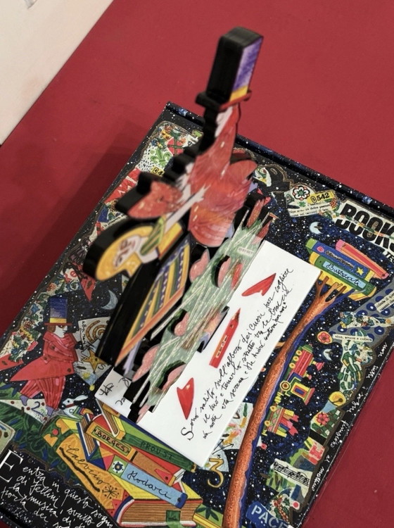 Image 1 of Francesco Musante sculpture in colored resins, I climbed the tree of hearts