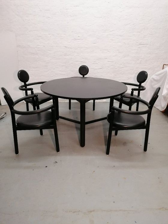 Image 1 of Ensemble de salle à manger série PAN de Rosenthal Vico Magistretti, 5 chaises + table rare