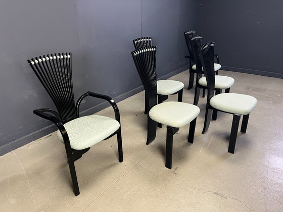 Image 1 of Totem chairs by Torstein Nilsen for Westnofa, 1980s set of 6