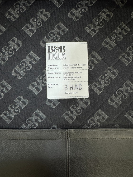 Image 1 of B&B Italia AC Lounge Citterio Bank Zwart Leder 2x