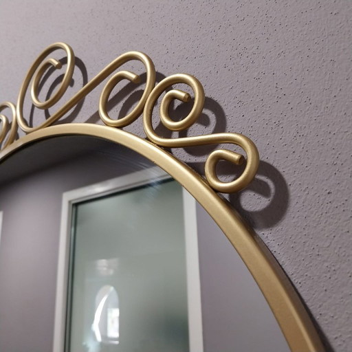 Specchio IKEA EKNE vintage – Finitura oro satinato con riccioli decorativi | Diseño romántico y barroco. 