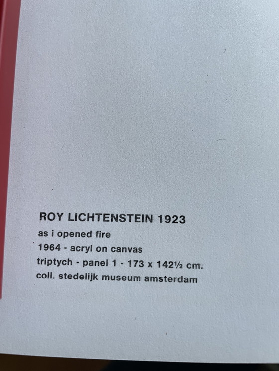 Image 1 of Édition triptyque Roy Lichtenstein du Stedelijk Museum