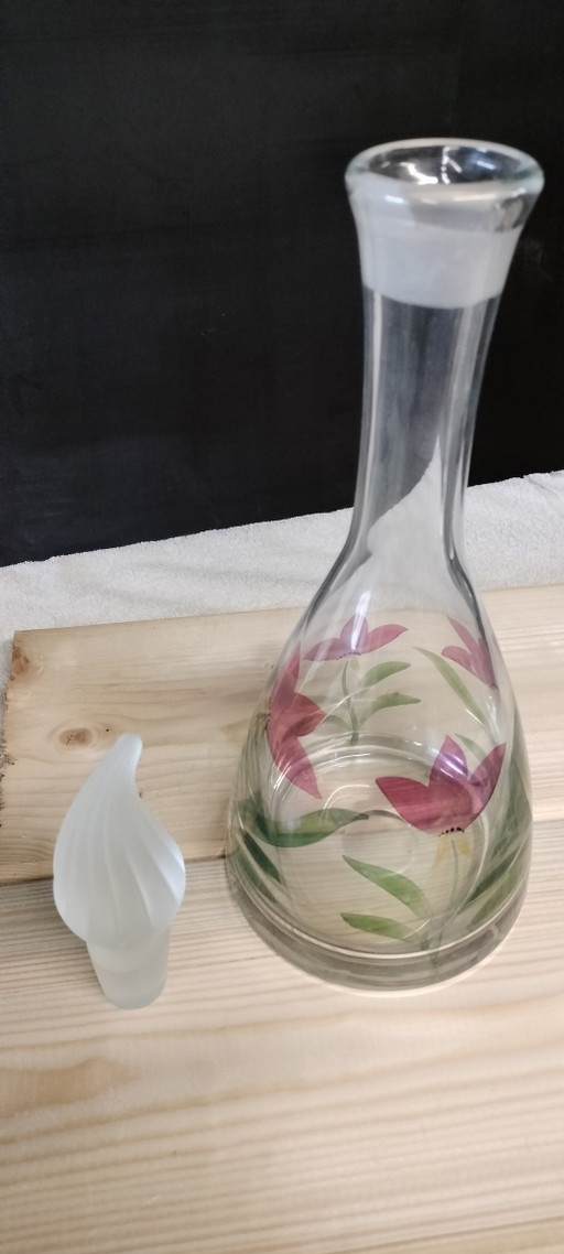 Vintage Orrefors "Maja" Karaf met Stop  Eva Englund 