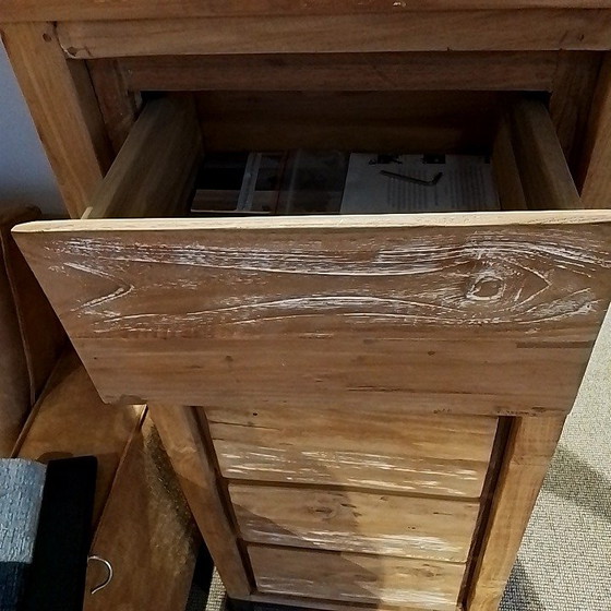 Image 1 of Commode Tower Living en teck massif