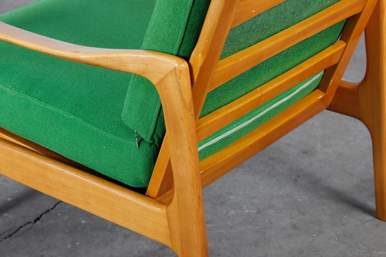 Set of 2 Vintage design easy Chair Armchairs 1960s 1970s Knoll – Wood, Scandinavian (photo 14 of 17)