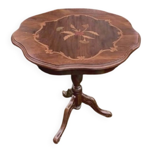Vintage solid wood side table
