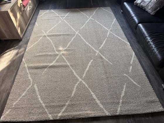 Esclusivo Tappeto Brink & Campman Origen Grid Beige – 200 × 300 cm – Tappeti, Lana (photo 2 of 9)