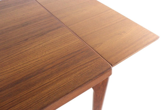 Restored Henning Kjaernulf For Vejle Extendable Dining Table Square Danish Vintage – Wood (photo 11 of 15)