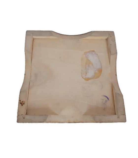 Image 1 of boîte en bois vintage pyrogravée