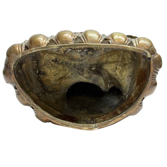 Antiguo Lama Tsongkhapa dorado al fuego en bronce – Ladakh – Siglos XVIII-XIX – Lote 435 – Esculturas (photo 10 of 10)