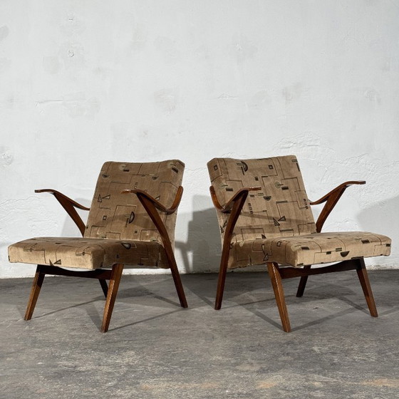 Pair of Armchairs by Tatra Nábytok, 1960s – Textile (photo 11 of 11)
