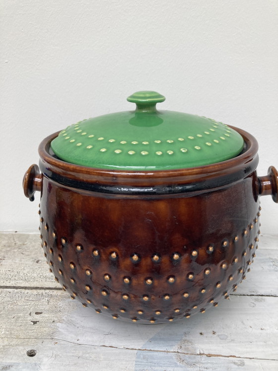 Ponchera de Alemania Occidental de los años 60/70 con 6 tazas. – jasba/Scheurich?, Vajillas, Ceramic (photo 7 of 7)