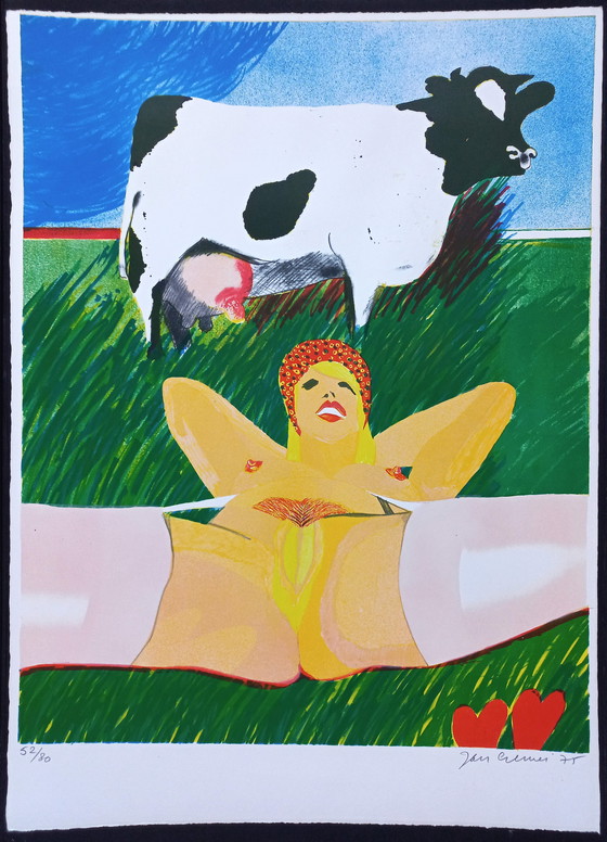 Image 1 of Jan Cremer - Contadina olandese n. 1, litografia