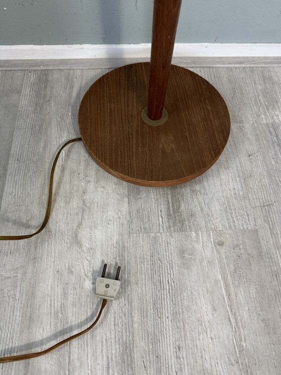 Vintage Danish Teak Floor Light - Mid-Century Style – Metal, Wood (photo 10 of 14)