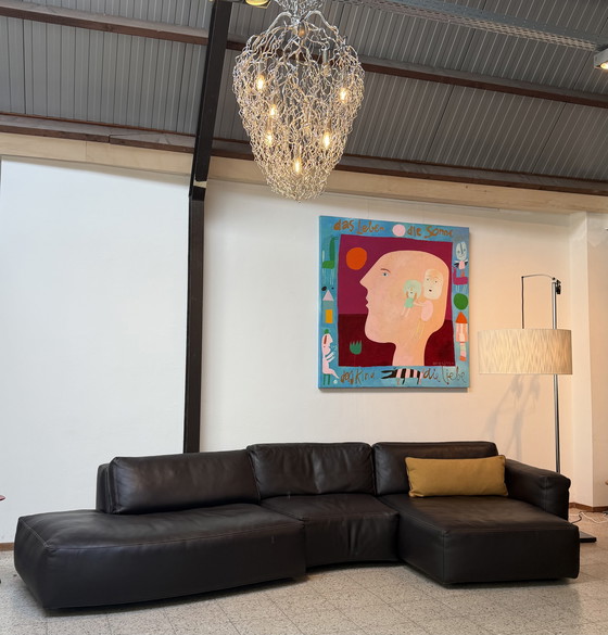 Image 1 of Leolux Copparo hoek/ lounge bank 