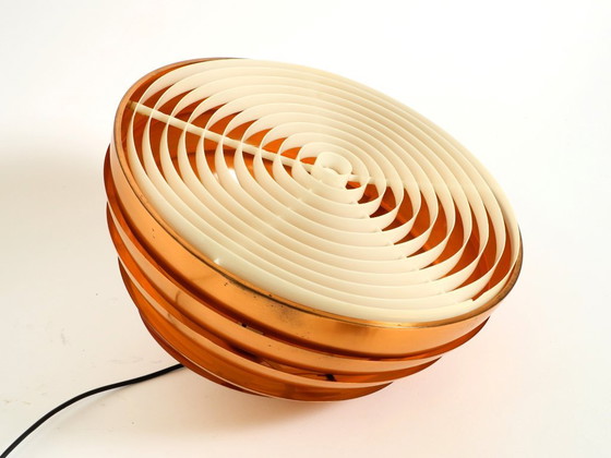 Image 1 of Lampe à suspension originale à lattes de cuivre des années 1960 par Hans-Agne Jakobsson pour Markaryd. Fabriqué en Suède
