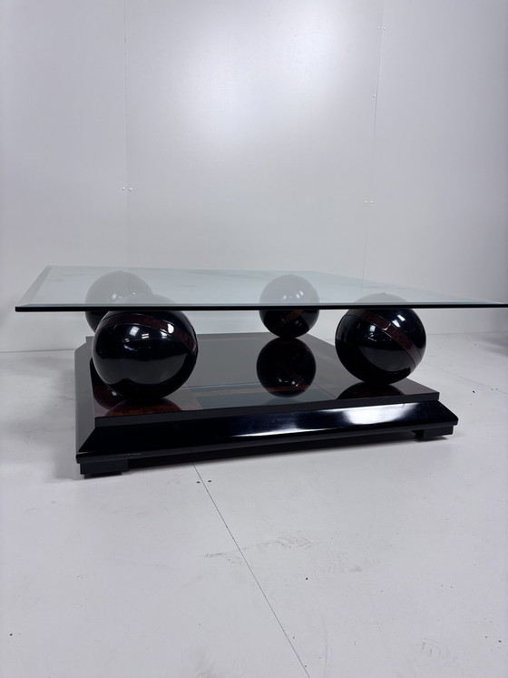 Image 1 of Vintage glass coffee table