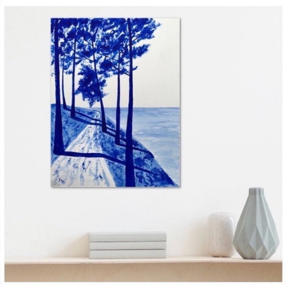 Image 1 of Acrylic on Hahnemühle 325g white paper. Size 40x30cm.