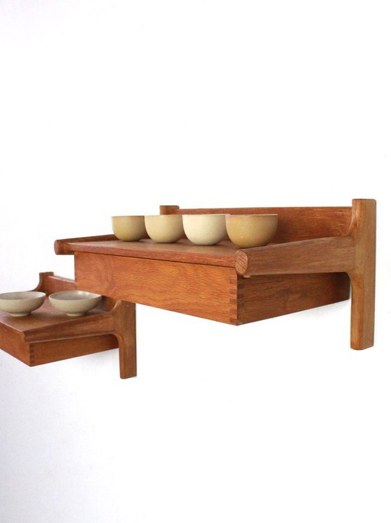 Image 1 of Set of two floating night cabinets by Kai Kristiansen for Kaagaards Møbelfabrik, Denmark 60's