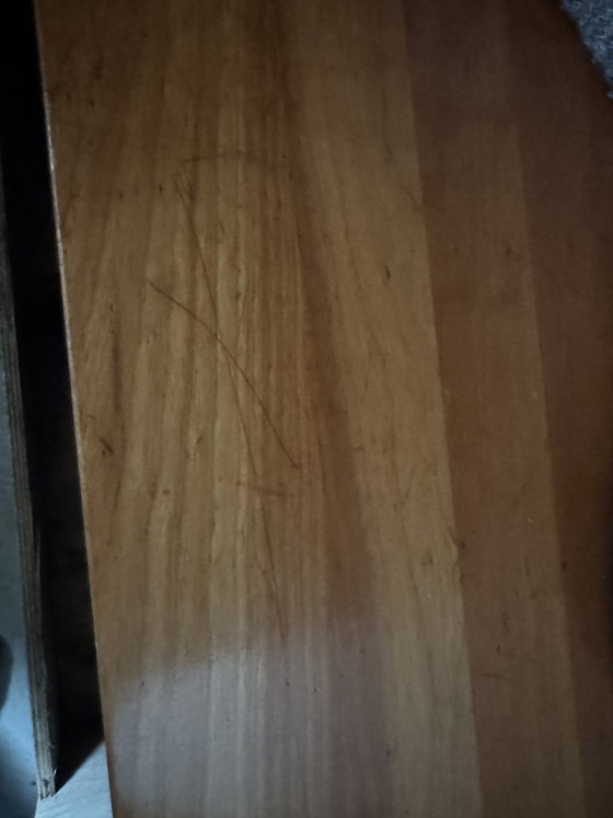 Cherry wood vintage dining table 270 x 100 x 75 cm L x W x H, Brown (photo 5 of 5)
