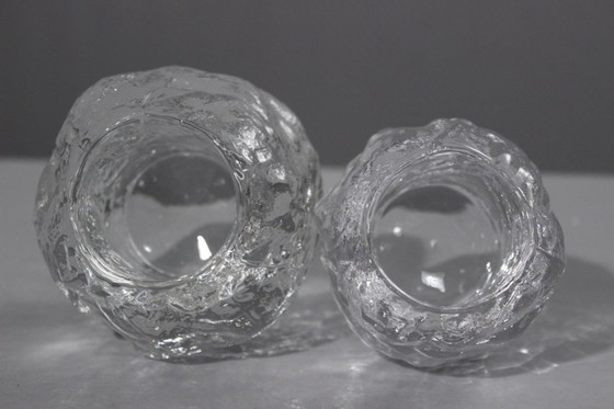 Image 1 of Ann Wolff & Kosta Boda - 2 portavelas de té Snowball, diseño sueco