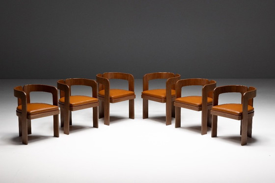 Image 1 of Esszimmerstühle von Marzio Cecchi, Italien, 1970er Jahre