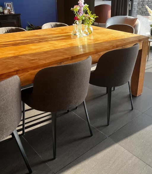 10x grijze kuipstoelen Sitino