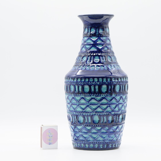 Image 1 of Vase Retro BAY Céramique DUO 606-30 + 70-25 Fat Lava Vintage 60s WGP Mid Century