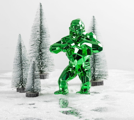 Image 1 of Statue d'art de Richard Orlinski : Kong Spirit Vert