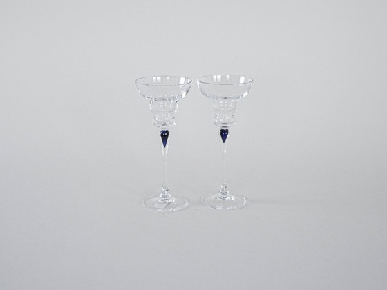 Image 1 of Set van twee glazen, Deens design, jaren 70, vervaardigd in Denemarken.
