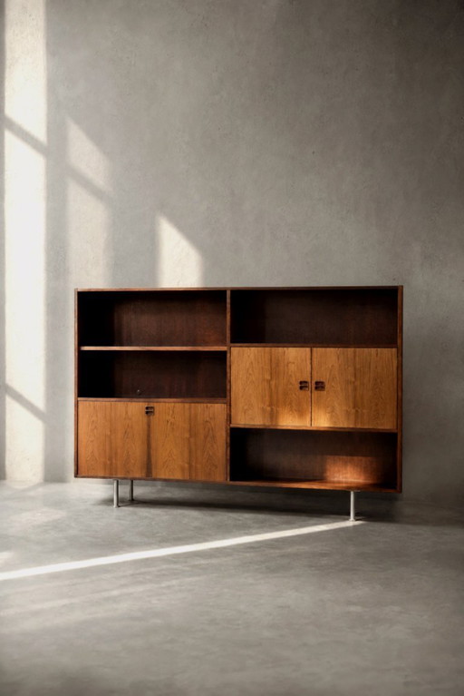 Buffet scandinave moderne du milieu du siècle en palissandre avec bar par Æ. Jensen et T. Mølholm pour Herning, années 1960