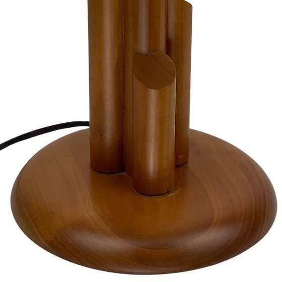 Image 1 of Lampe de table scandinave en pin, 1970S