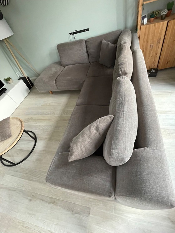 Image 1 of Goossens Ecksofa – Braun/Grau