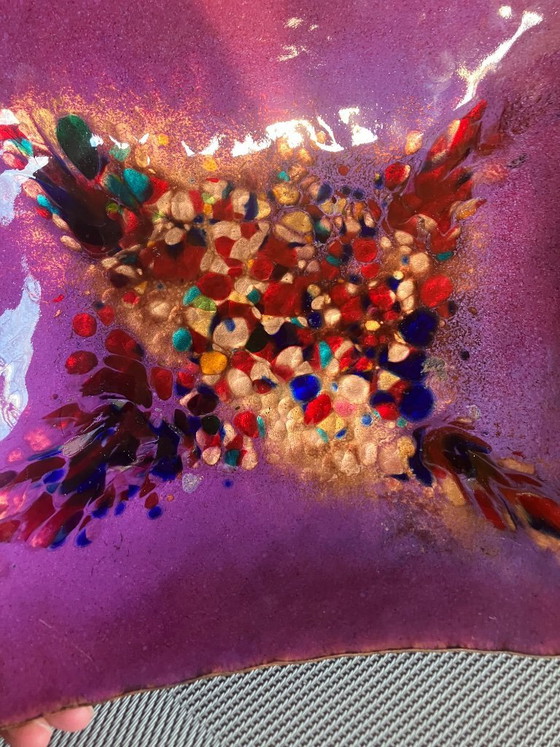 Image 1 of Magnifique bol en cuivre émaillé