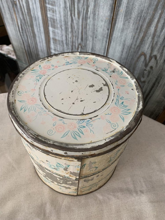 Récipient à Farine en Émail, Années 1950 – Accessoires de cuisine, Vintage (photo 5 of 5)