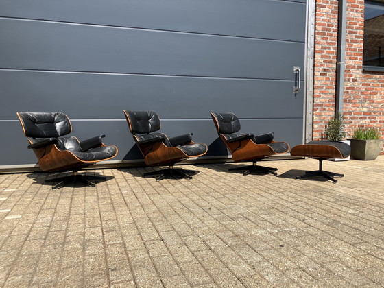 Image 1 of Late 50's Vintage Eames Lounge Chair Group Set Contura/Fehlbaum (Vitra) in License of Herman Miller