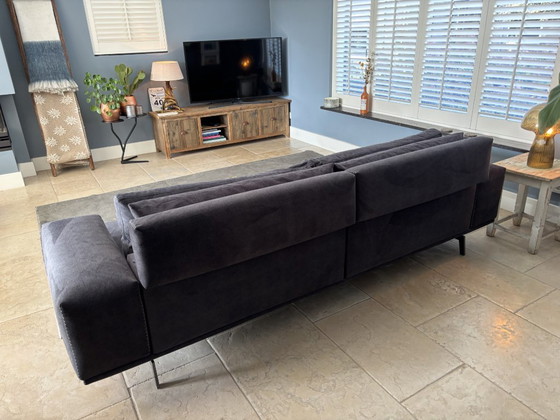 Movani sofa with ottoman, can be used as a regular or lounge sofa, anthracite, Modular sofas, Textile, rvs (photo 2 of 15)