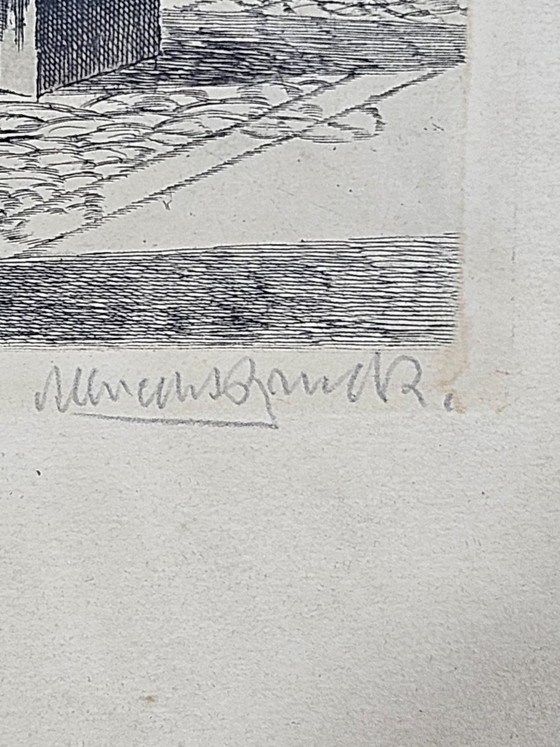 Albrecht Bruck, Stadhuis in Hamburg, Ets – Giclée Prints, Wood, Realisme (photo 6 of 14)