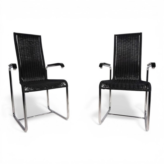 Image 1 of Ensemble de 2 chaises cantilever Tecta D25 avec accoudoirs, par Axel Bruchhäuser, 1980
