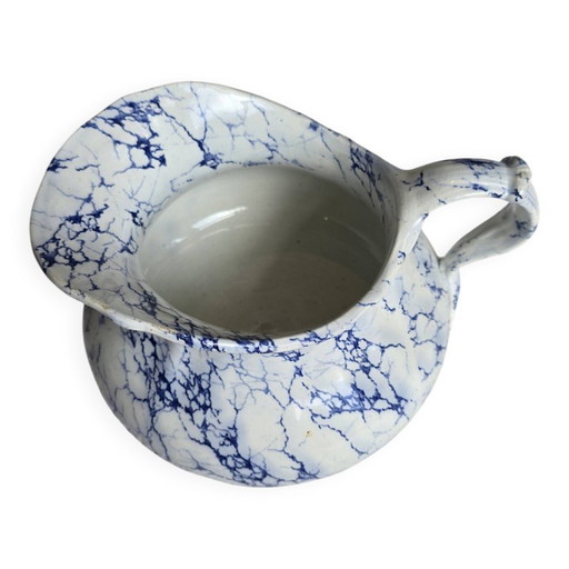 Pot à Lait en Porcelaine de Limoges Décor Bleu Marbré – tafelwaar