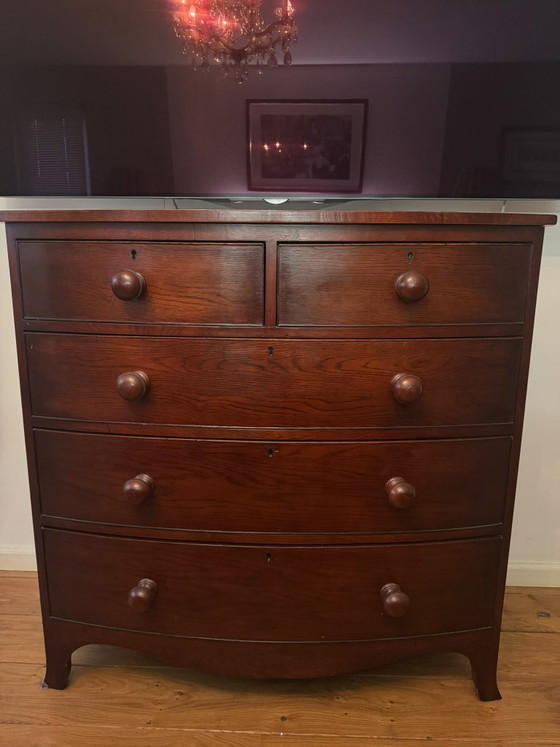Eichholtz Commode Bowfront Acajou – Bois, Klassiek (photo 2 of 8)