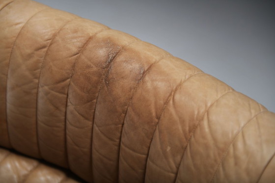 Image 1 of Aralia vintage '1981' in pelle originale di Michel Ducaroy per Ligne Roset