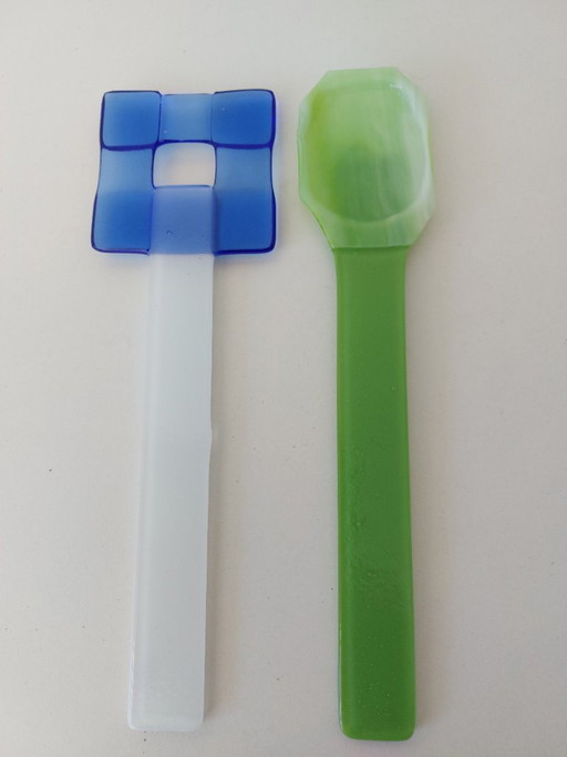 Juego de vasos para servir ensalada hechos a mano por Saudade