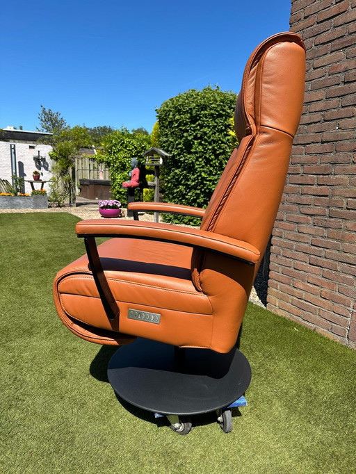 Fauteuil inclinable en cuir
