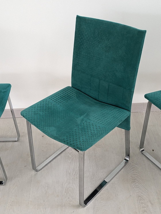 Image 1 of Chaise - Acier, tissu - Four Vintage Chairs