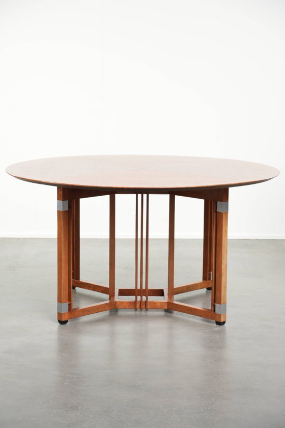 Image 1 of Round vintage Art Deco design dining table by Schuitema for 4 people from the Decoforma series