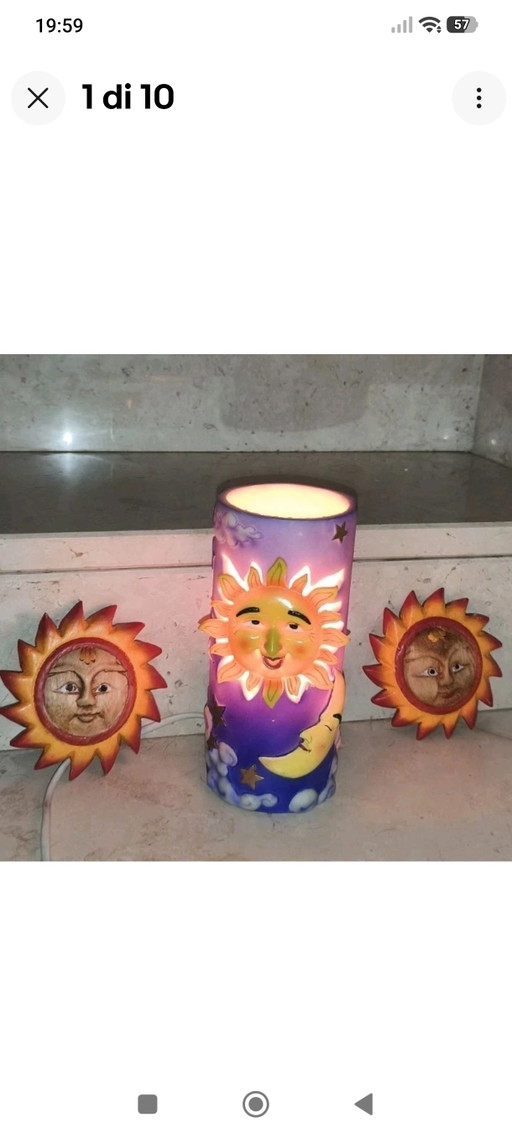 Ceramic Lamp Set for Children's Bedroom Furniture – tafellampen