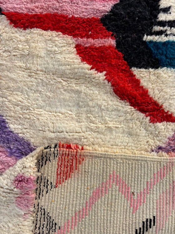 Tapis à motifs abstraits multicolores, leslosanges, Laine, Crème, Abstract (photo 9 sur 9)