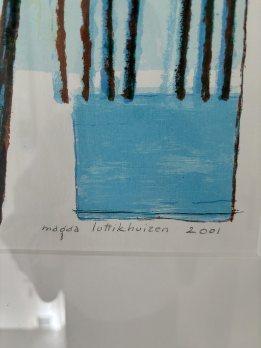 Siebdruck „Im Morgenlicht“ von Magda Luttikhuizen